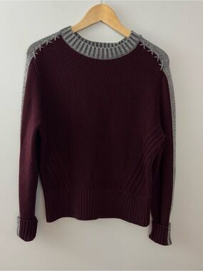 ALPNROCK ( Alp N Rock ) Women's Crewneck Sweater in Burgundy Size L